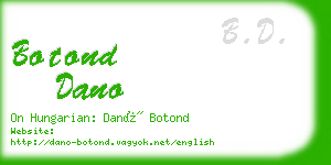 botond dano business card